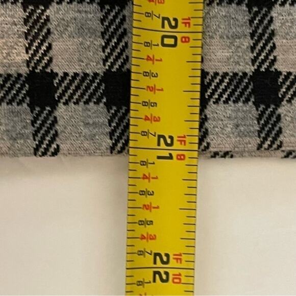 J Jill Black, Gray & Tan Plaid OfficeCore Career Pencil Skirt NWT Size SP - Picture 12 of 12